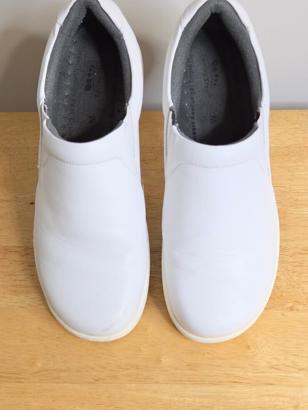 Spring Step Womens Size 9 White Slip-On Professional Work Shoe